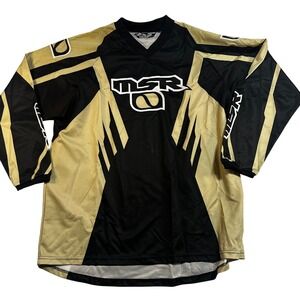 Vinatage Y2K Axis Long Sleeve Jersey Men XXL Black Gold Motocross MX Bike Racing